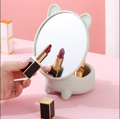 High-Definition Desktop Makeup Mirror for Students